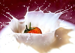 strawberry splash, debbie lias, photography