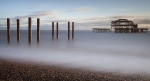 West Pier, Brighton, Slow, long exposure, milky water, Debbie Lias, photography,