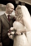 Bride, groom, Hampton, The Mitre, Wedding flowers, bouquet, debbie lias, photography
