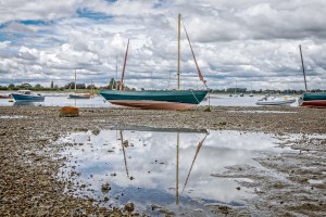 Bosham harbour, yacht, boat, low tide, sea, debbie lias, photography